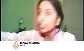 Indian wife beats up cheating husband 15