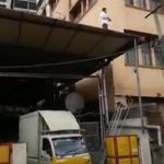 Stupid guy roasted by high voltage cable 2