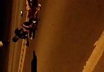 Motorcyclist couple hit with truck 4