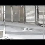 Sniper kills a citizen in the street, syria 1