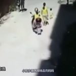 Forklift runs over a little kid 5
