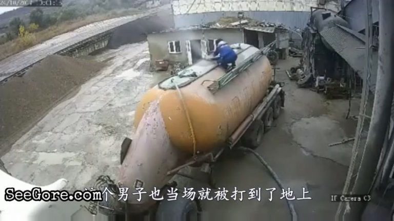 Pressurized tanker leaks and blows a man away 16
