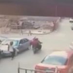 Bikers get hit by a car at junction 1