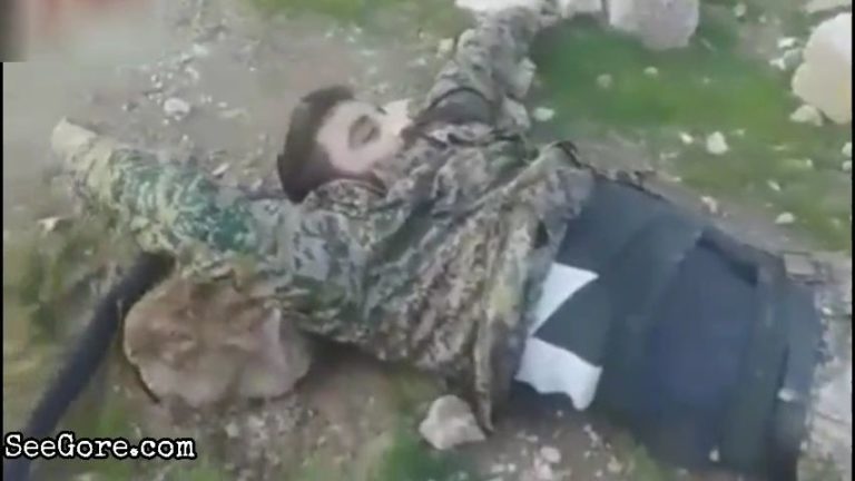 Soldiers having fun with enemy's dead body 22