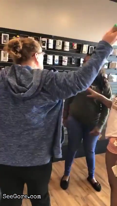 Racist white woman get a sucker punch 6