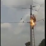 Colombian electrician electrocuted by electric tower 4