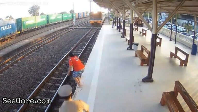 Woman being noob at suicide 24