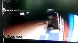 Drunk man steps in his shit, slips, and ran over by a passing truck 7
