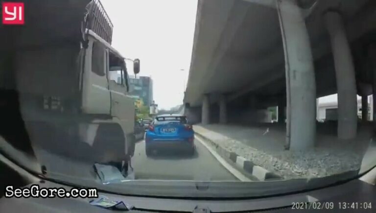 Truck rolls on a man's hip 12