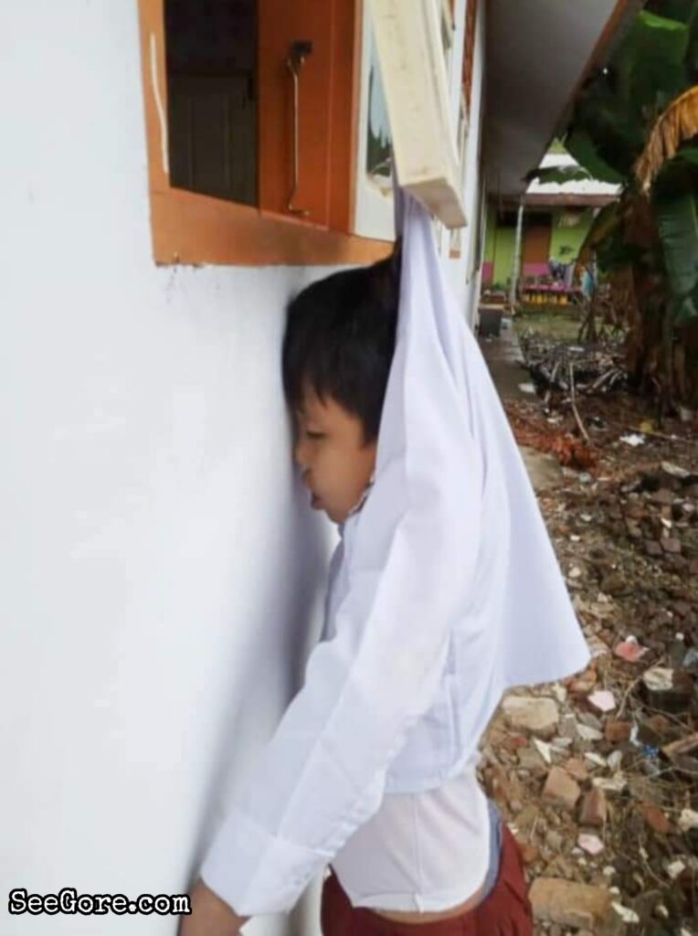 Little boy died hanging to a window 3