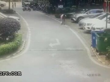 SUV runs over a woman 5