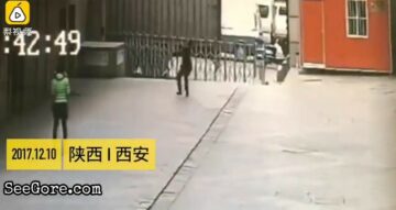 Man tries to catch a suicide jumper 12