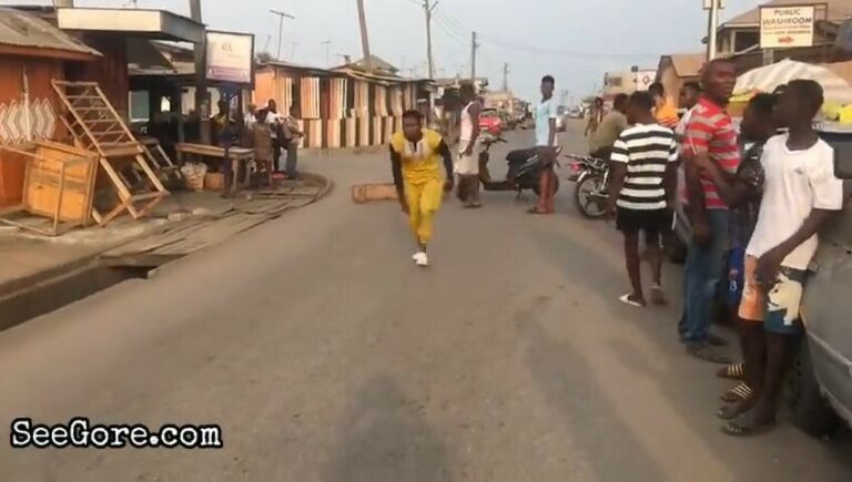 Jump over car stunt goes wrong 24