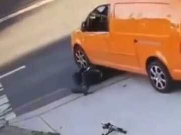 Scooter man becomes confused after being ran over 5