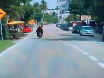 Coconut headshots a biker 6