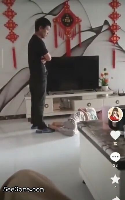 Father brutally beating his son 19