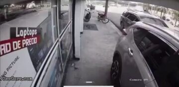 Car falling from above, crushing a man 11