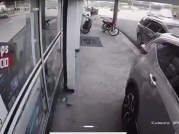 Car falling from above, crushing a man 7
