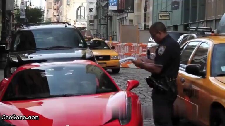 Ferrari owner drives over police officer's foot and gets arrested 23