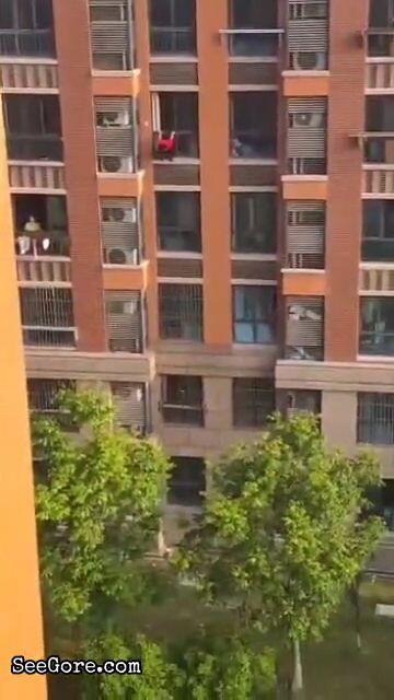 Man does elephant sound before jumping off building 16