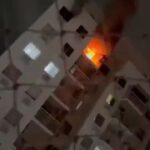 Man trapped inside a burning building 2