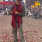 Stupid man wraps and lights firecrackers around his neck 1