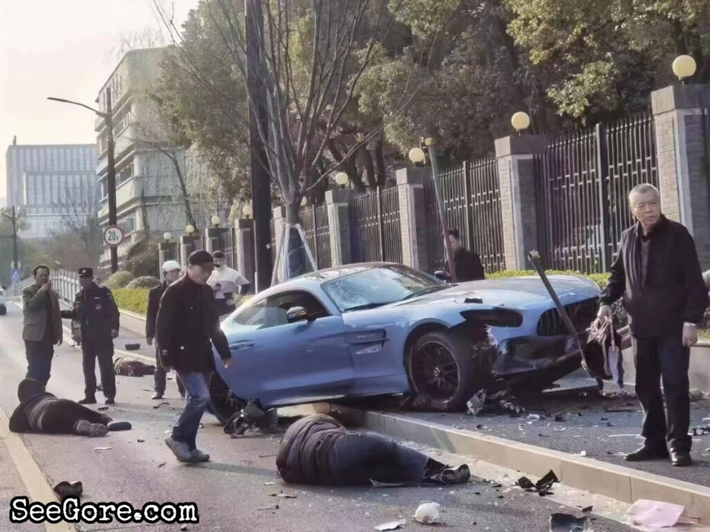 Supercar hits multiple person 3