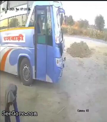 Tyre blows up in the face 1