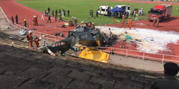 10 dead in helicopter crash in Malaysia 14