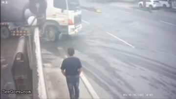 Man escapes death in truck crashing 11