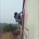 Man Pulling Stupid Stunt and Got Electrified on Top of a Train 2