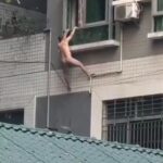 Naked Spider-Man Falls from a Building 2