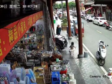 Car Runs Over a Little Girl Running 6