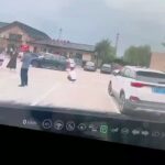 Car Runs Over a Man Squatting 2