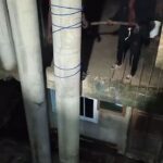 Man Tied to a Pillar and Hit With a Big Ass Pipe 1