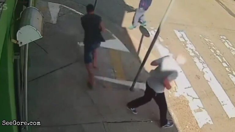 Phone Thief Hit by Bus 18
