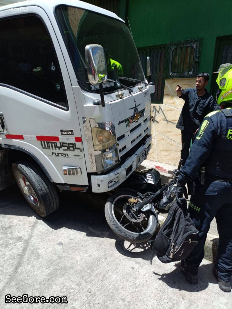 Robber Pinned Under a Truck 3