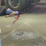 Man Crushed Under Truck Tyres 1