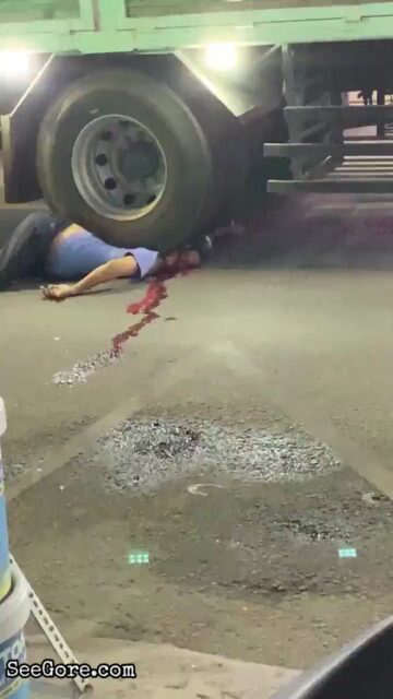 Man Crushed Under Truck Tyres 8