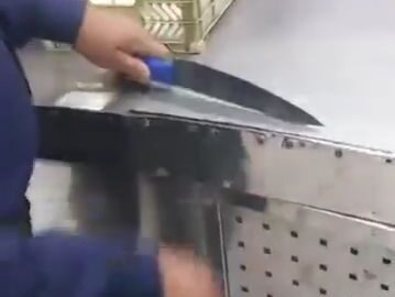 Stupid Man Bang His Palm on Knife's Sharp Eege 8