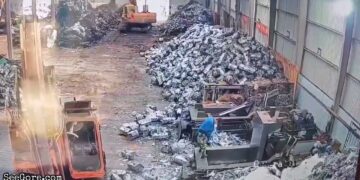 Factory Worker Puts Himself Inside a Crusher Machine Instead of Trash 20