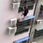 Woman Falls After Failing to Get Back Into the Building 2