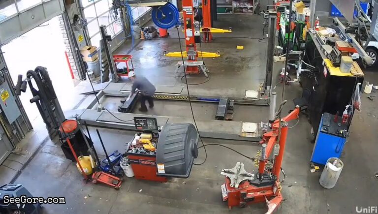 Customer Drives Straight into Their Mechanic 19