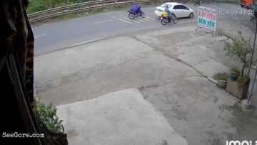 Man Falls In Front of a Moving Truck 1