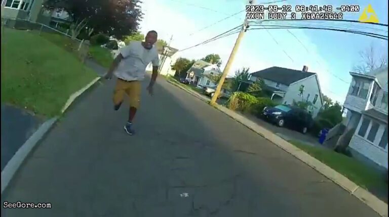 Man with a Hammer Charges at Cop and Get Shot 15