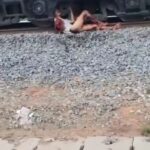 Half-Naked Woman stuck in Train Wheel But Still Alive 1