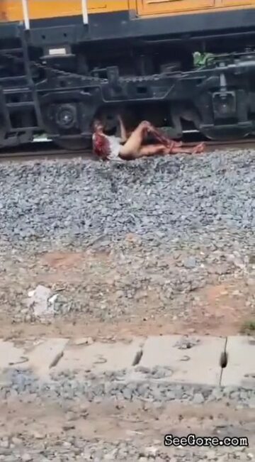 Half-Naked Woman stuck in Train Wheel But Still Alive 1