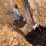 Stupid Worker Doing Stupid Stuff in a Hole at Site 8